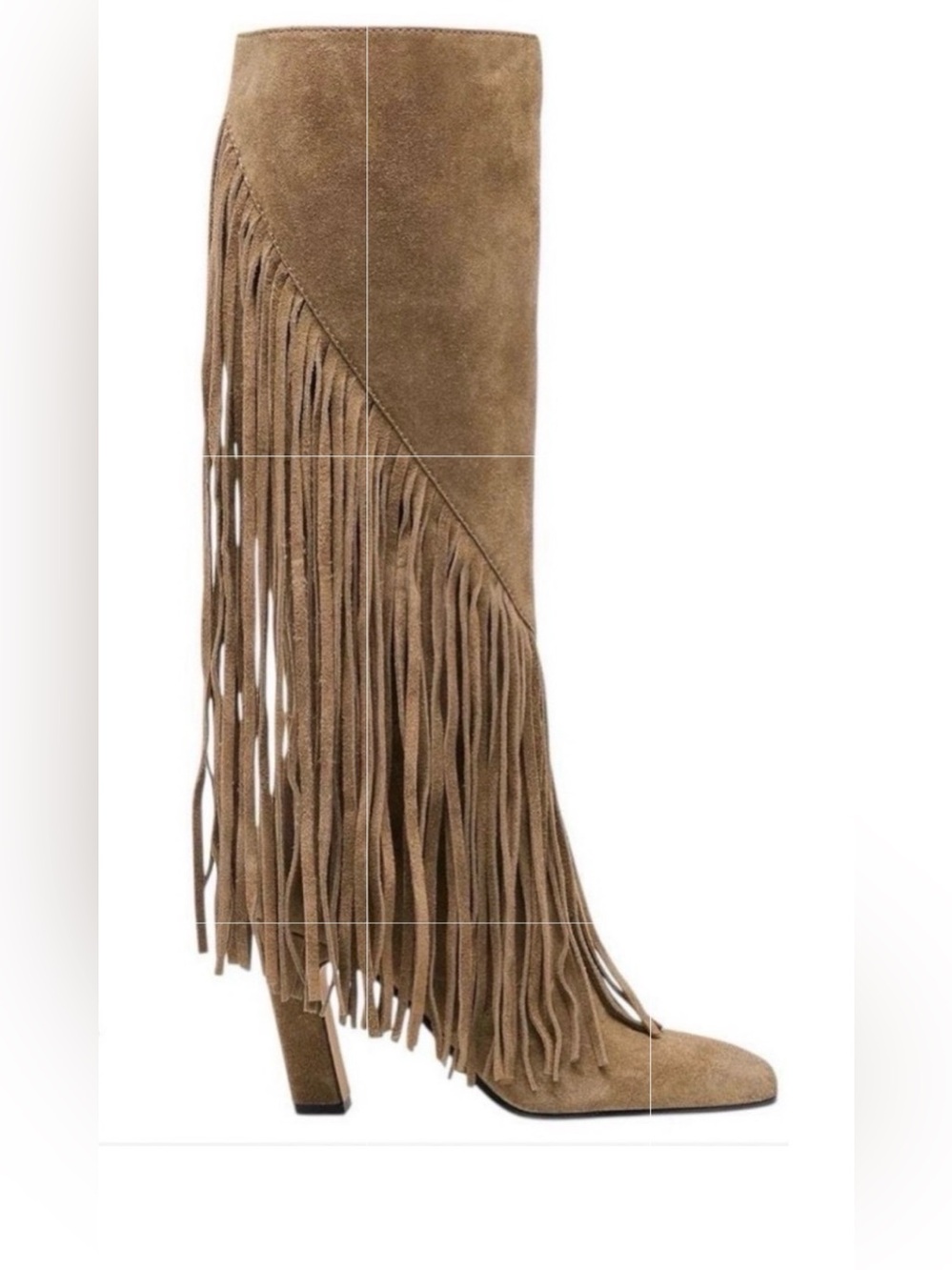 NWT Dolce Vita Giano Fringe Over-the-Knee Boots Olive Suede